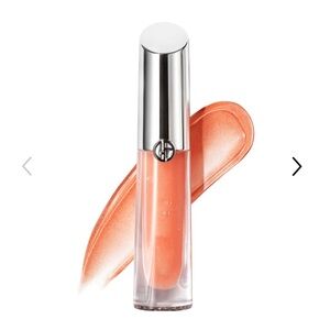 NWT Armani Beauty Prisma Glass Hydrating Lip Gloss with Squalane - Honey Gleam